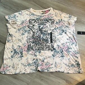 TORRID Wild Soul Vintage Cotton Crew Neck T-shirt plus size 4X new